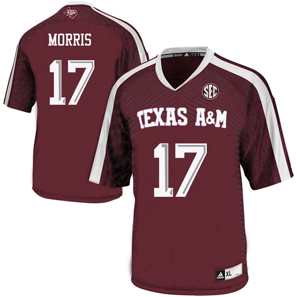 Men #17 Devin Morris Texas A&M Aggies College Football Jerseys Sale-Maroon